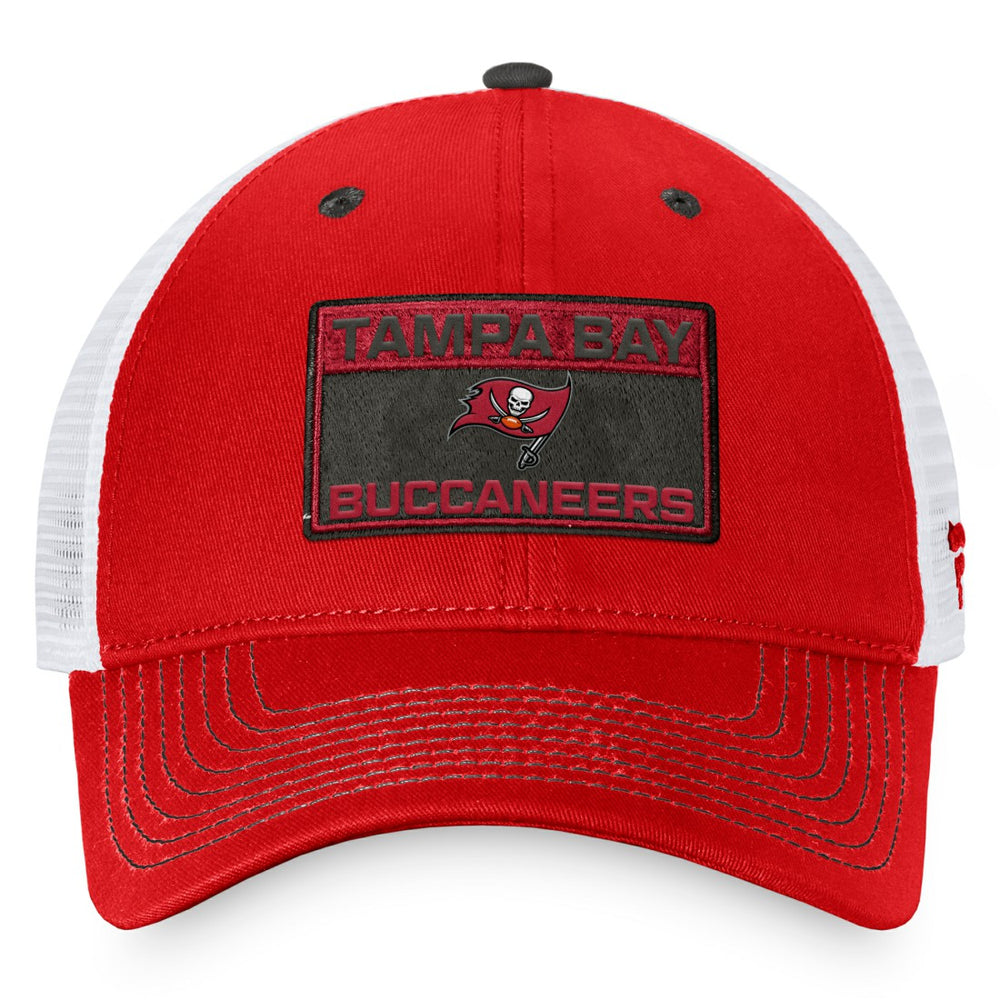 Tampa Bay Buccaneers Fundamentals Trucker Adjustable Hat - Red/White Hats