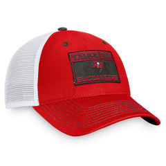Tampa Bay Buccaneers Fundamentals Trucker Adjustable Hat - Red/White Hats