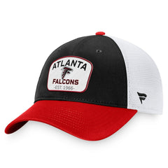 Atlanta Falcons Fundamentals Two-Tone Trucker Adjustable Hat - Black/White Hats