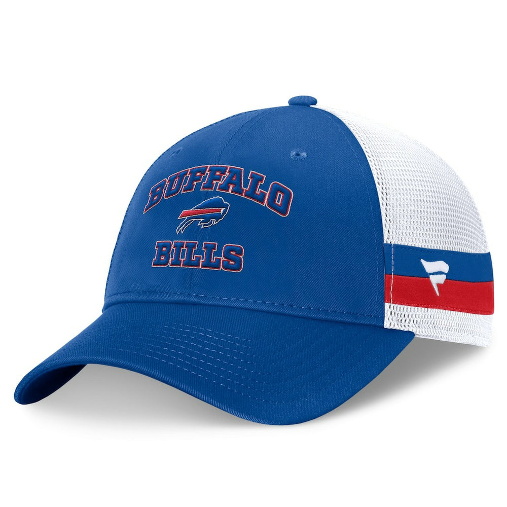 Buffalo Bills Fundamentals Side Stripe Trucker Adjustable Hat - Royal/White Hats