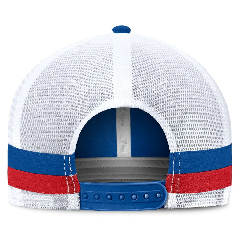 Buffalo Bills Fundamentals Side Stripe Trucker Adjustable Hat - Royal/White Hats