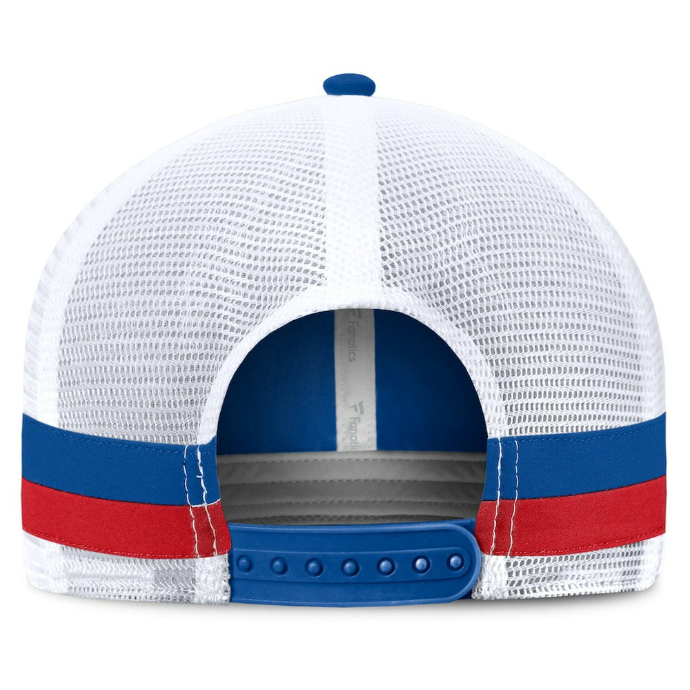 Buffalo Bills Fundamentals Side Stripe Trucker Adjustable Hat - Royal/White Hats