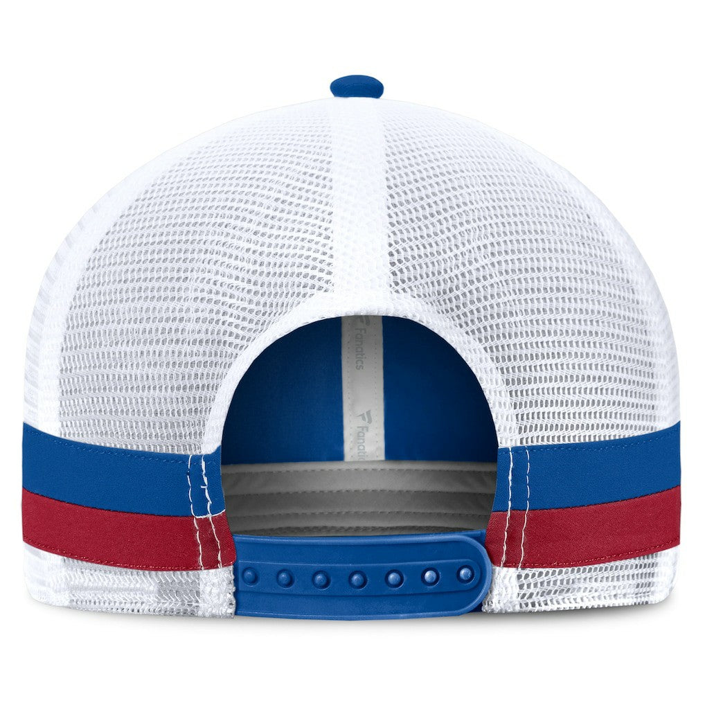 New York Giants Fundamentals Side Stripe Trucker Adjustable Hat - Royal/White Hats