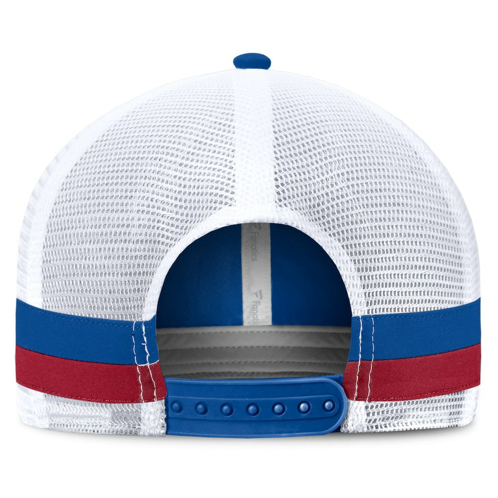 New York Giants Fundamentals Side Stripe Trucker Adjustable Hat - Royal/White Hats
