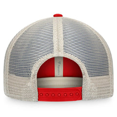 Tampa Bay Buccaneers Heritage Patch Trucker Adjustable Hat - Red/Natural Hats