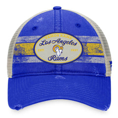 Los Angeles Rams Heritage Trucker Adjustable Hat - Royal/Natural Hats
