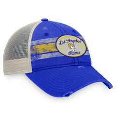Los Angeles Rams Heritage Trucker Adjustable Hat - Royal/Natural Hats