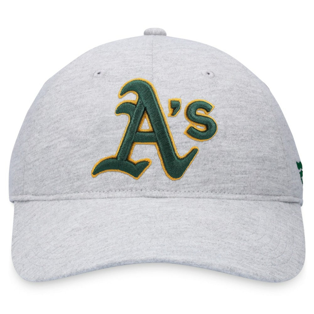 Athletics Fanatics Logo Adjustable Hat - Heather Gray Hats
