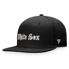 Chicago White Sox Fanatics Gothic Script Fitted Hat - Black Hats