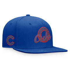 Chicago Cubs Fanatics Circle Script Snapback Hat - Royal Hats