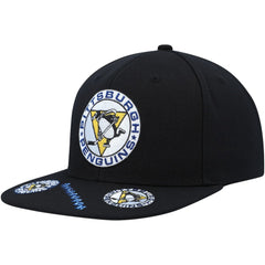 Pittsburgh Penguins Mitchell & Ness Vintage Hat Trick Snapback Hat - Black | US 200002178