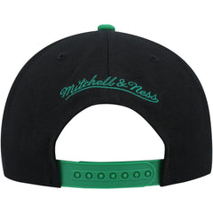 Boston Celtics Side Core 2.0 Snapback Hat Black/Green - Mitchell & Ness