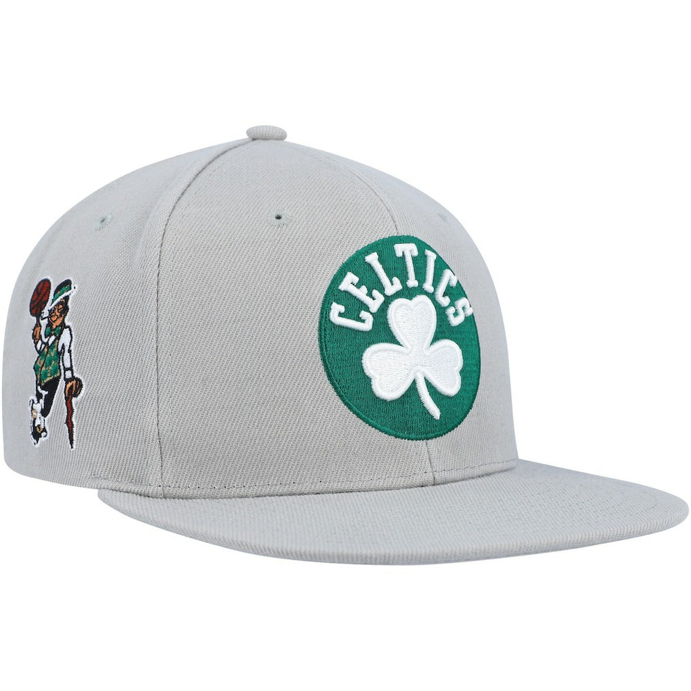 Boston Celtics Side Core 2.0 Snapback Hat Gray - Mitchell & Ness outlet