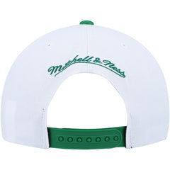 Boston Celtics Side Core 2.0 Snapback Hat White/Green - Mitchell & Ness
