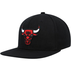 Chicago Bulls Side Core 2.0 Snapback Hat Black - Mitchell & Ness