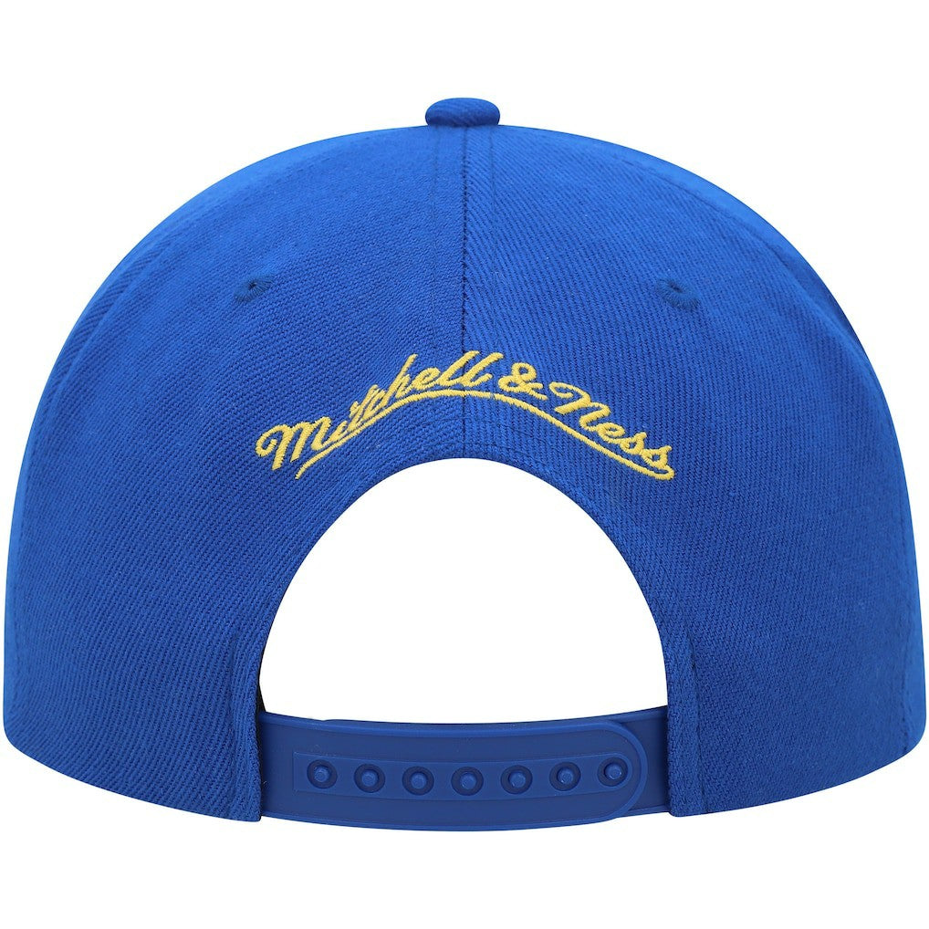 Golden State Warriors Side Core 2.0 Snapback Hat Royal - Mitchell & Ness