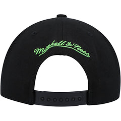 Minnesota Timberwolves Side Core 2.0 Snapback Hat Black - Mitchell & Ness