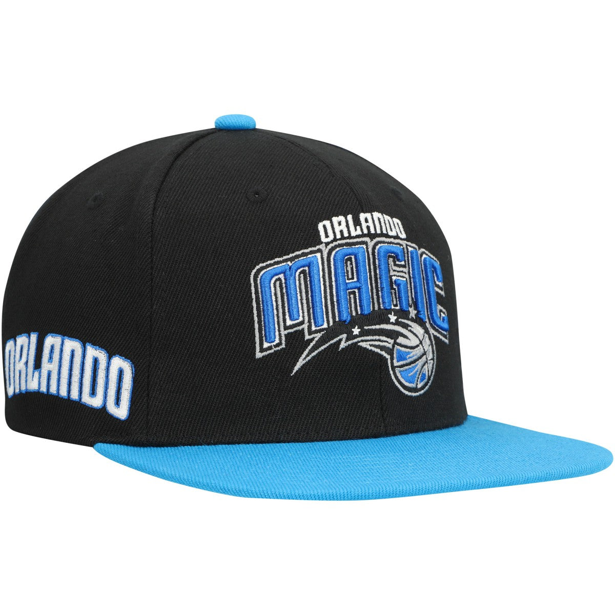 Orlando Magic Side Core 2.0 Snapback Hat Black/Royal - Mitchell & Ness