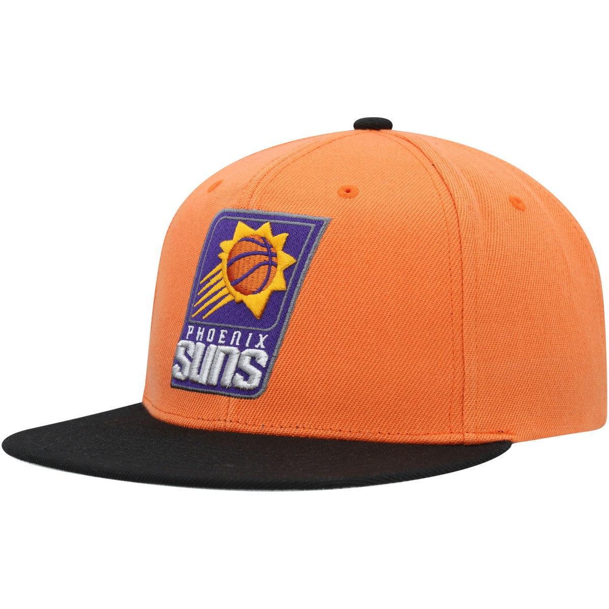 Phoenix Suns Side Core 2.0 Snapback Hat Orange/Black - Mitchell & Ness