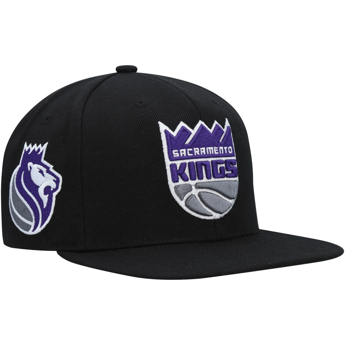 Sacramento Kings Side Core 2.0 Snapback Hat Black - Mitchell & Ness