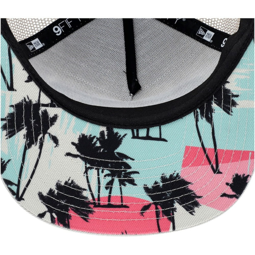 Pittsburgh Pirates New Era Retro Beachin' Patch A-Frame Trucker 9FIFTY Snapback Hat - Natural Hats