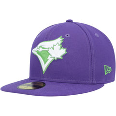 Toronto Blue Jays New Era Lime Side Patch 59FIFTY Fitted Hat - Purple Hats