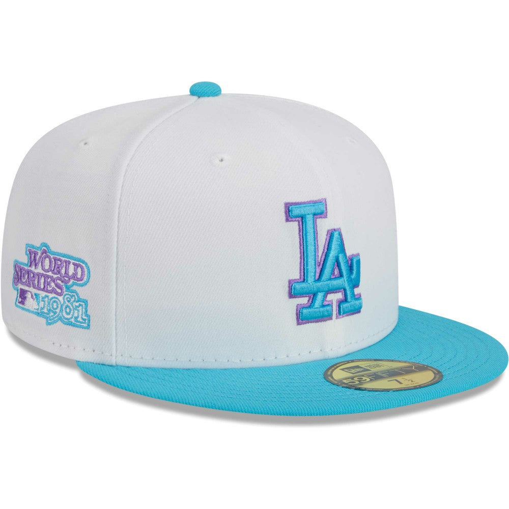 Los Angeles Dodgers New Era  Vice 59FIFTY Fitted Hat - White Hats
