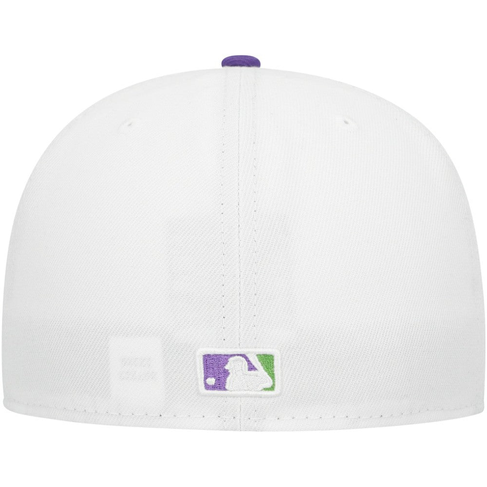 Atlanta Braves New Era  Side Patch 59FIFTY Fitted Hat - White Hats