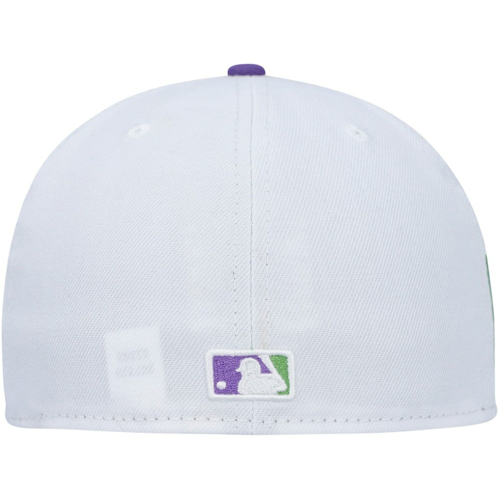 Chicago Cubs New Era  Side Patch 59FIFTY Fitted Hat - White Hats