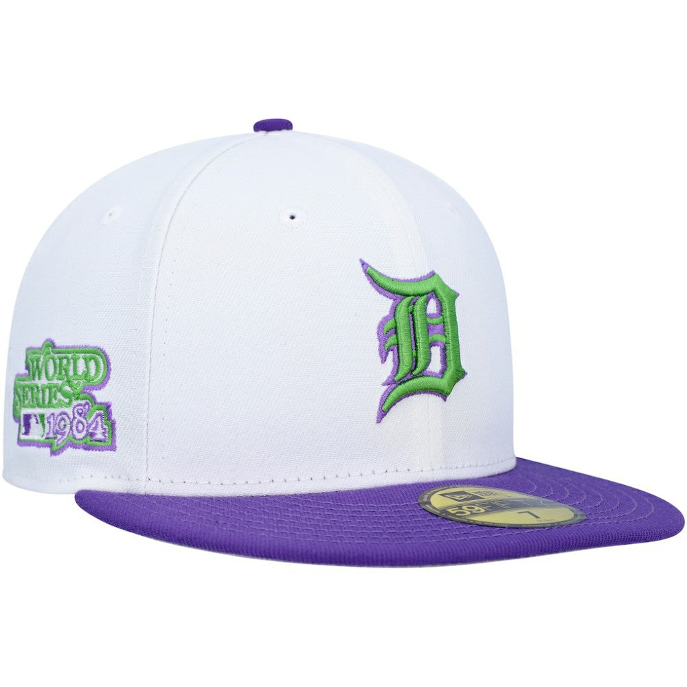 Detroit Tigers New Era 1984 World Series Side Patch 59FIFTY Fitted Hat - White Hats