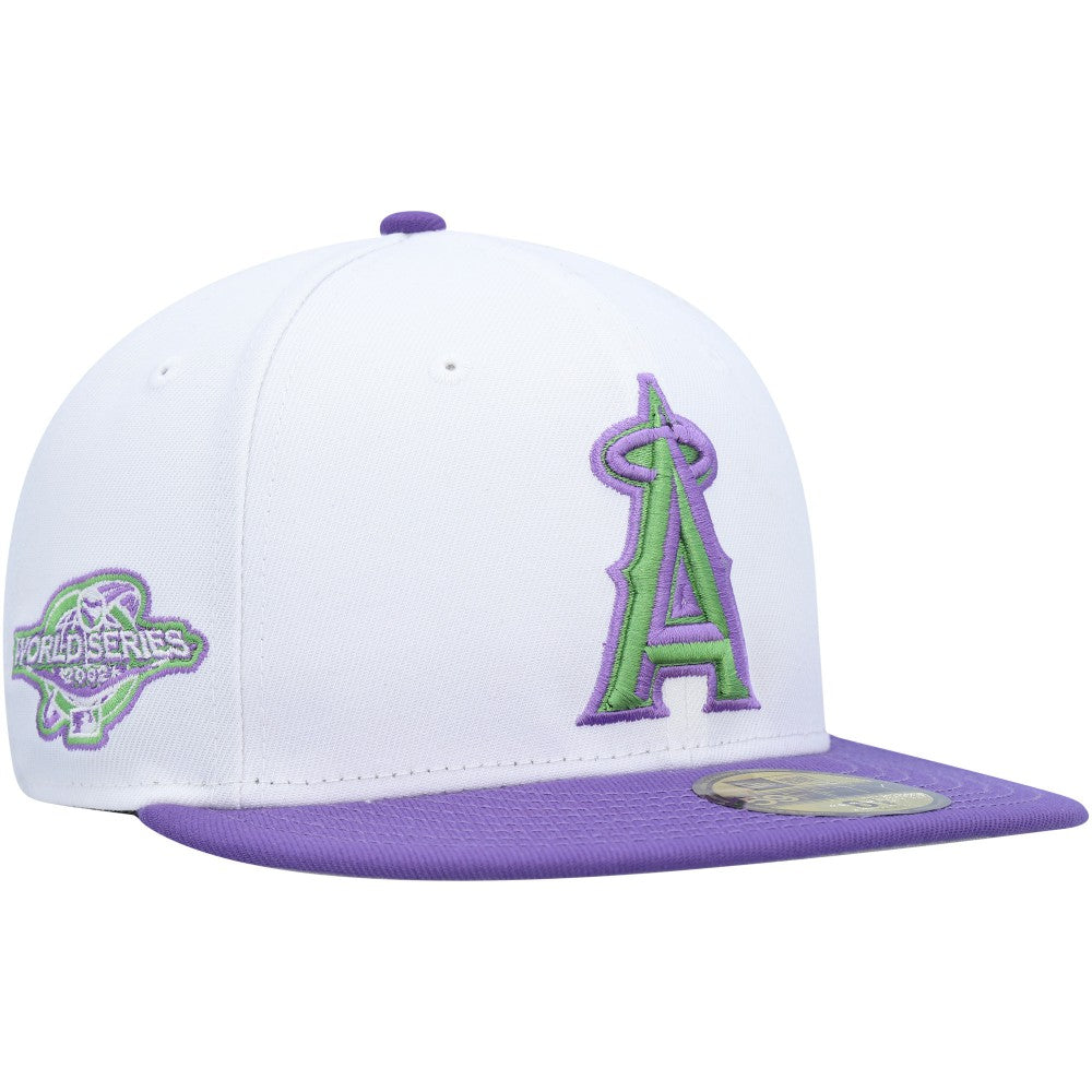 Los Angeles Angels New Era 2002 World Series Side Patch 59FIFTY Fitted Hat - White Hats