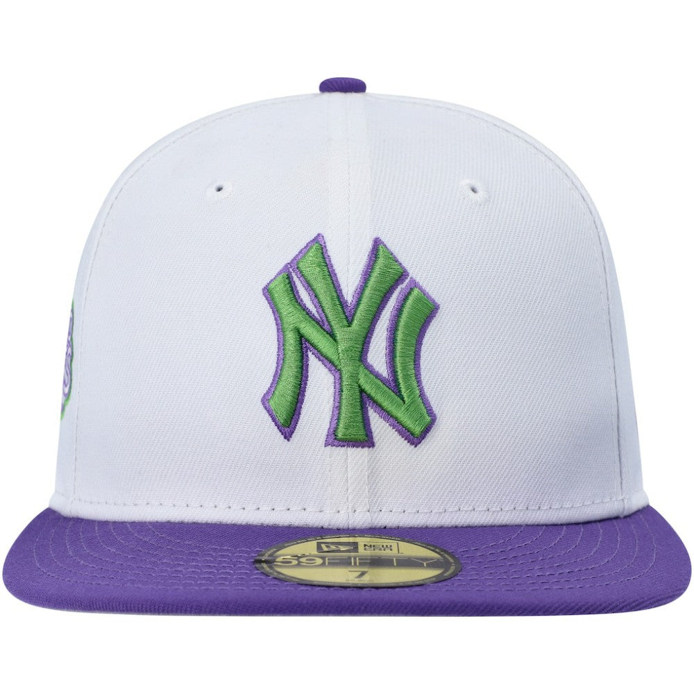 New York Yankees New Era  Side Patch 59FIFTY Fitted Hat - White Hats