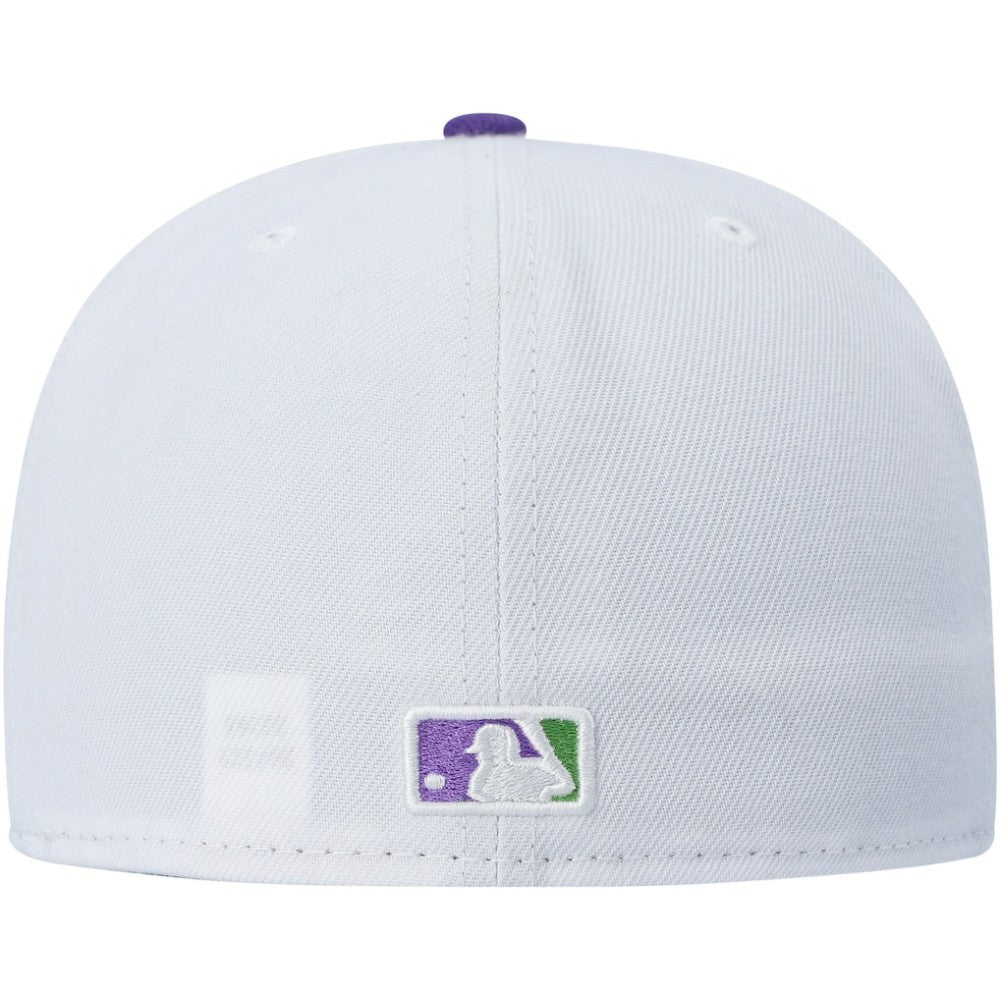 New York Yankees New Era  Side Patch 59FIFTY Fitted Hat - White Hats