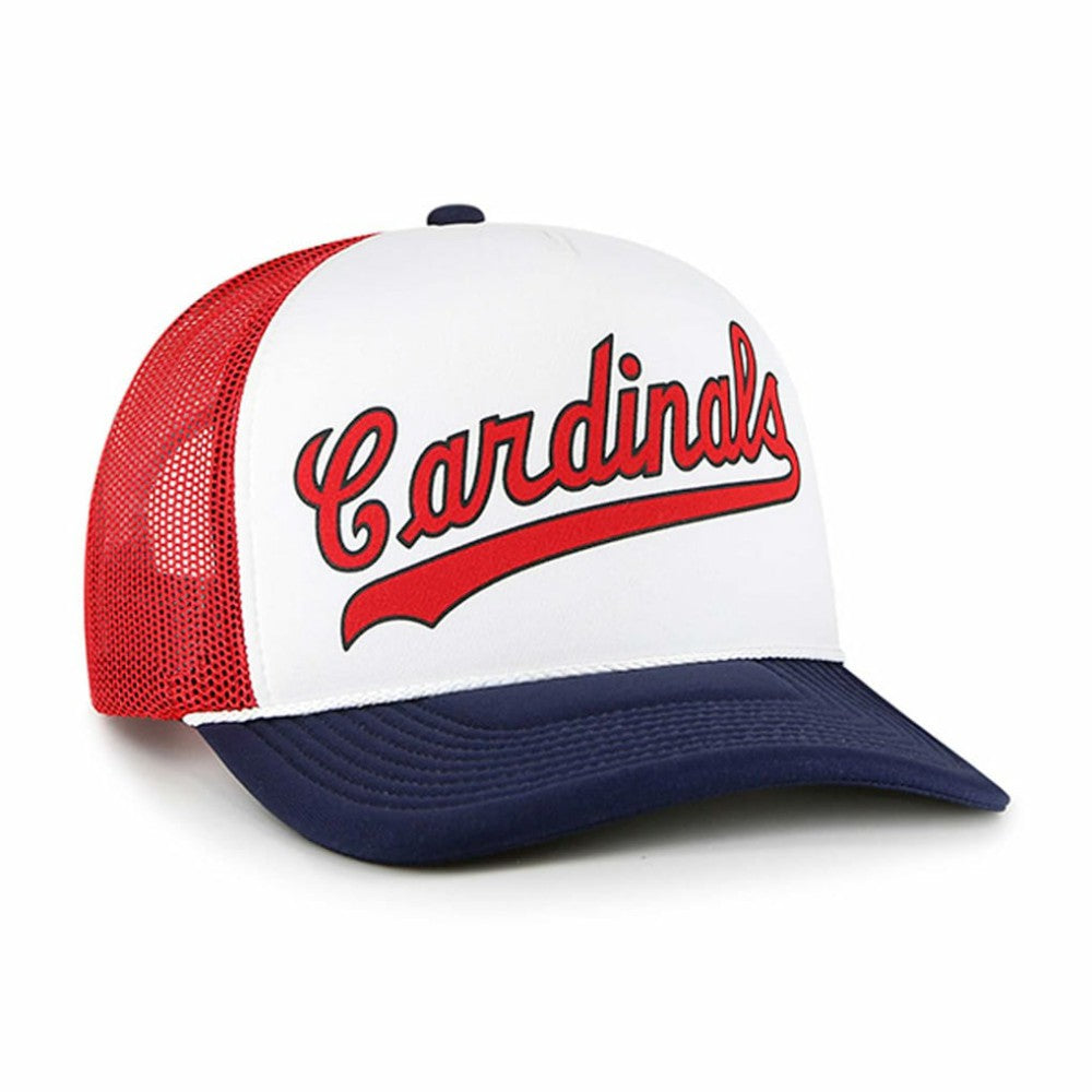 St. Louis Cardinals '47 Foam Front Script Trucker Snapback Hat - White Hats