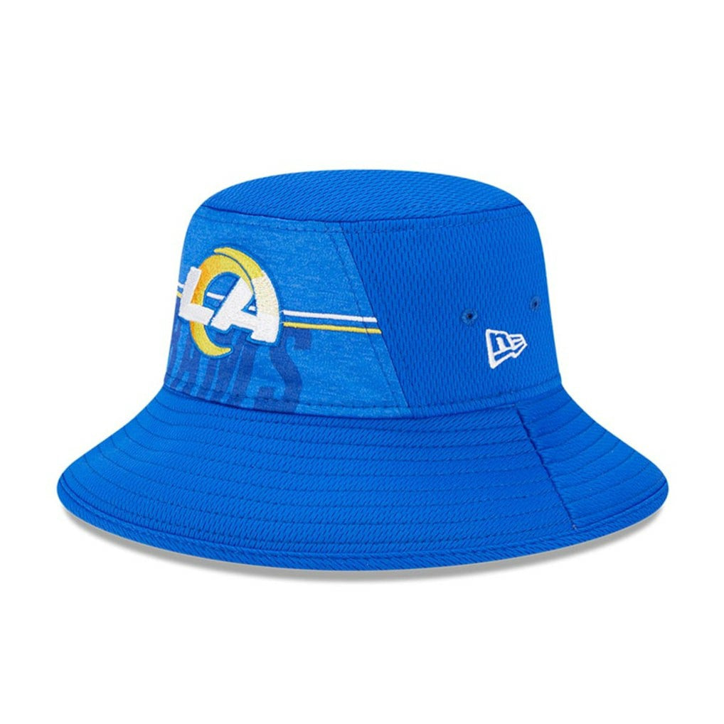 Los Angeles Rams New Era 2023 NFL Training Camp Stretch Bucket Hat - Royal Hats