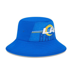 Los Angeles Rams New Era 2023 NFL Training Camp Stretch Bucket Hat - Royal Hats
