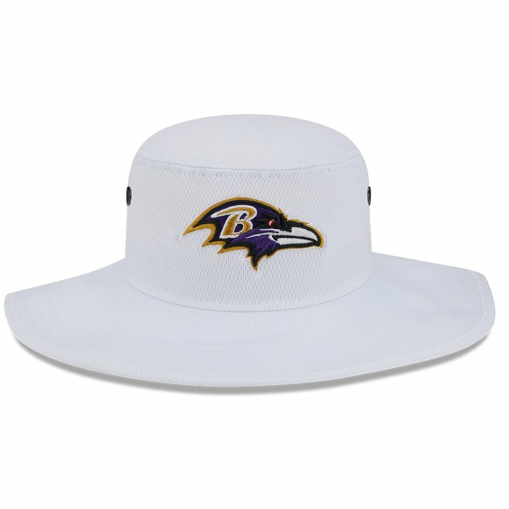 Baltimore Ravens New Era 2023 NFL Training Camp Panama Bucket Hat - White Hats