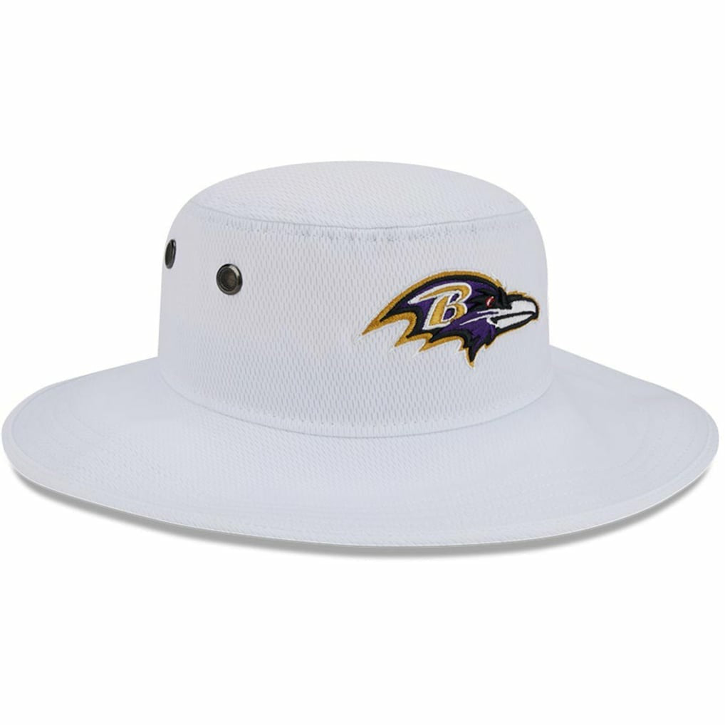 Baltimore Ravens New Era 2023 NFL Training Camp Panama Bucket Hat - White Hats
