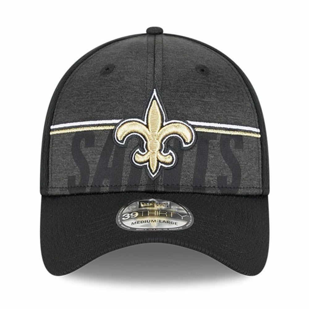 New Orleans Saints New Era 2023 NFL Training Camp 39THIRTY Flex Hat - Black Hats