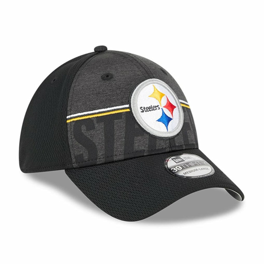 Pittsburgh Steelers New Era 2023 NFL Training Camp 39THIRTY Flex Hat - Black Hats