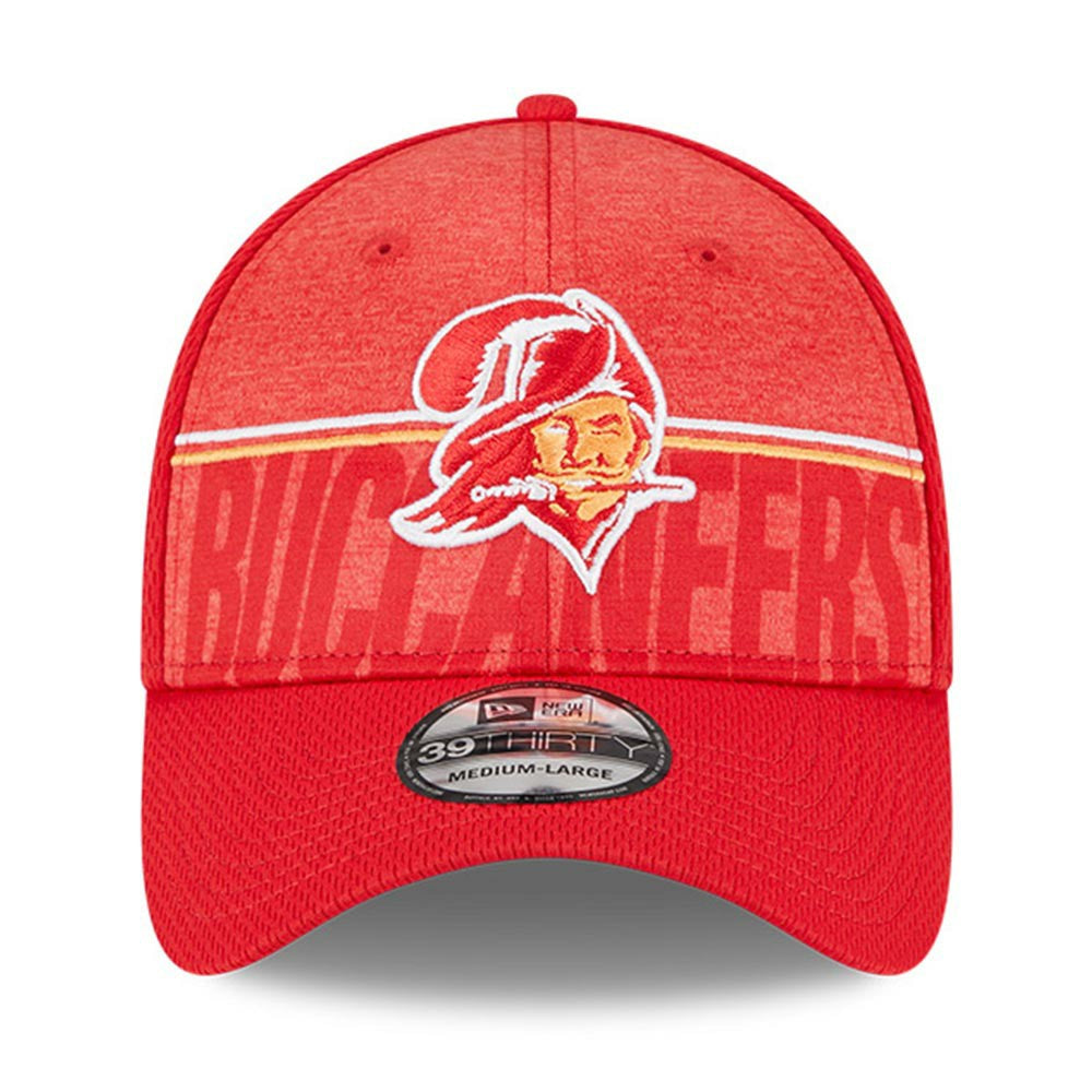 Tampa Bay Buccaneers New Era 2023 NFL Training Camp Throwback 39THIRTY Flex Hat - Red Hats