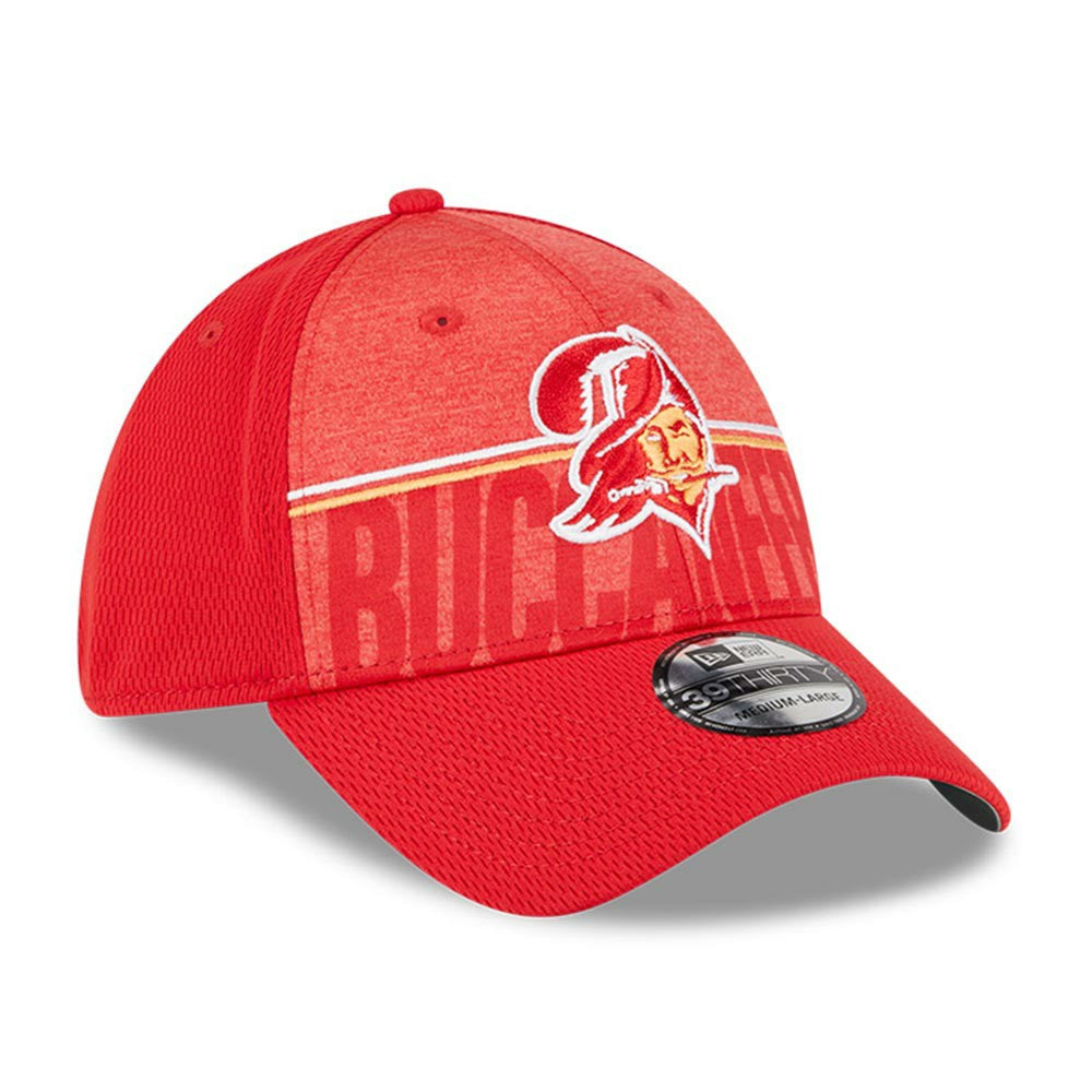 Tampa Bay Buccaneers New Era 2023 NFL Training Camp Throwback 39THIRTY Flex Hat - Red Hats