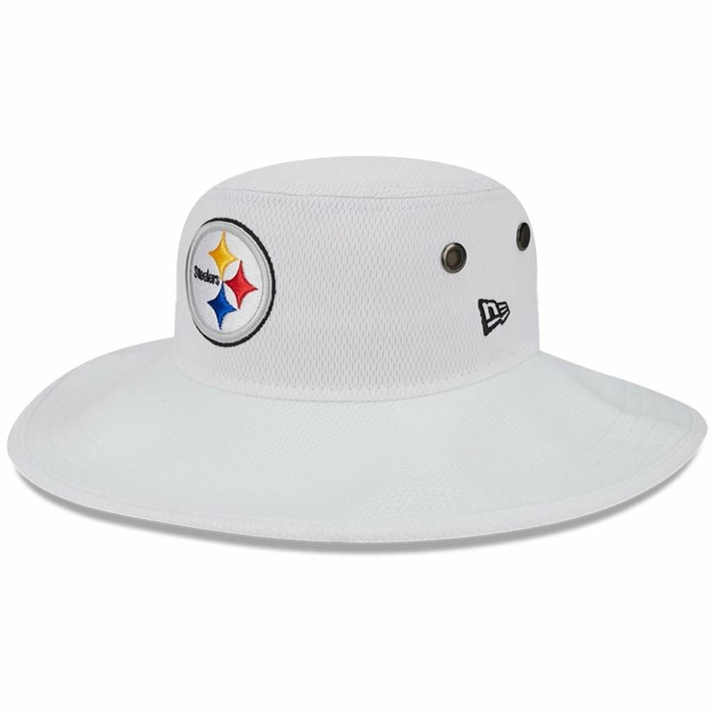 Pittsburgh Steelers New Era 2023 NFL Training Camp Panama Bucket Hat - White Hats