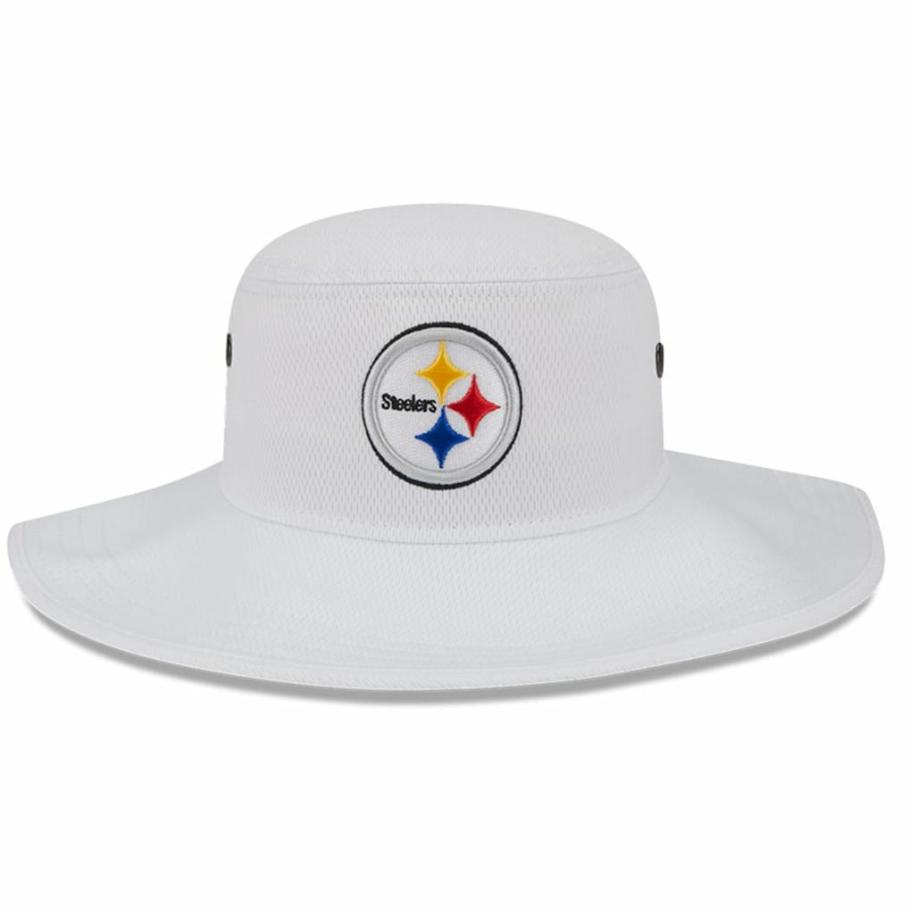 Pittsburgh Steelers New Era 2023 NFL Training Camp Panama Bucket Hat - White Hats
