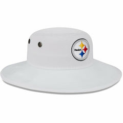 Pittsburgh Steelers New Era 2023 NFL Training Camp Panama Bucket Hat - White Hats