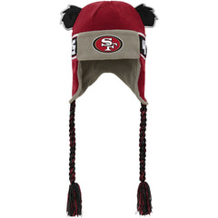 San Francisco 49ers Youth Wordmark Ears Trooper Knit Hat - Scarlet Hats