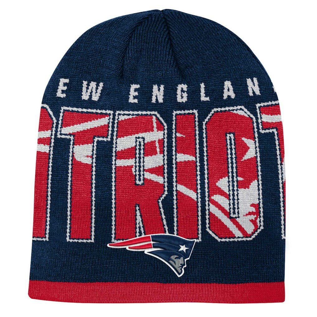 New England Patriots Youth Legacy Beanie - Navy