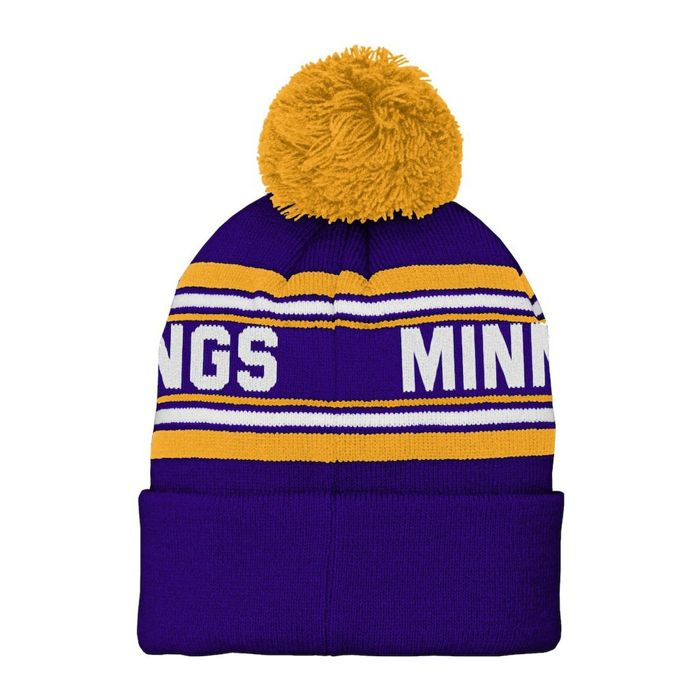 Minnesota Vikings Preschool Jacquard Cuffed Knit Hat with Pom - Purple Hats