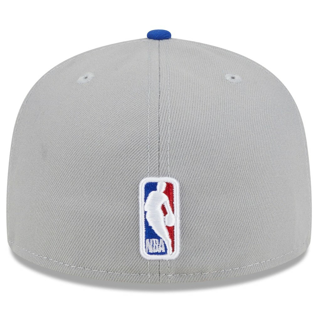 Philadelphia 76ers 2023 NBA Draft Two-Tone 59FIFTY Fitted Hat Gray/Royal - New Era