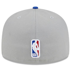 Philadelphia 76ers 2023 NBA Draft Two-Tone 59FIFTY Fitted Hat Gray/Royal - New Era